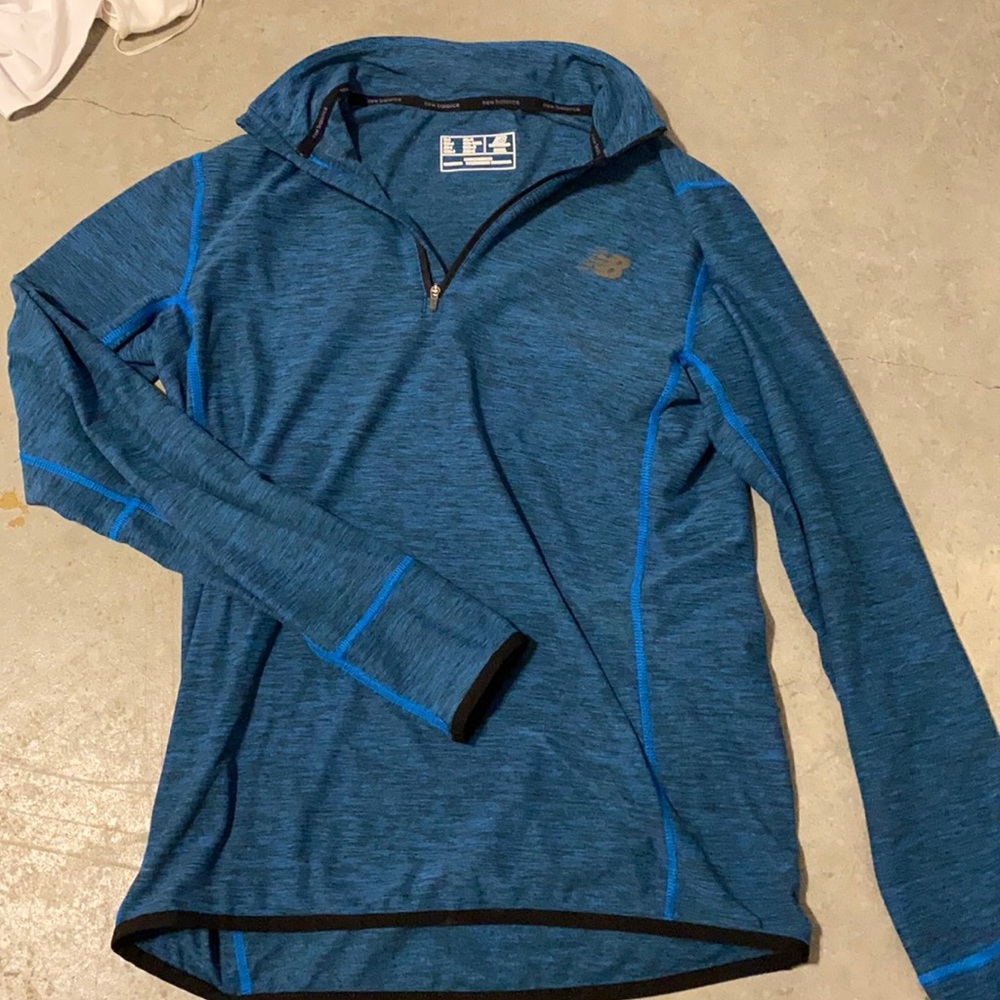 New balance blue quarter zip